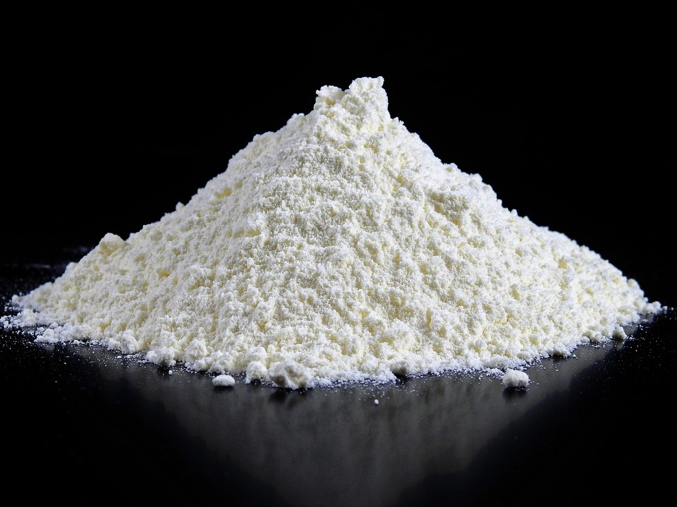 Milchpulver aus Riesensäcken